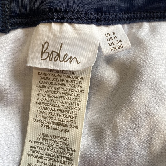 BODEN Piping Swimsuit Zebra Print Set Long Sleeve Top AND Bottom Size 4 - Picture 8 of 11